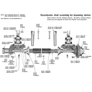 Transmission Assembly funeral supply lowering device parts cemetery